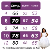Vestido Infantil Azul Claro C/ Busto Nervura Daminhas Festas