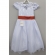 Vestido Infantil Branco Damas Honra Casamentos Renda Pérolas