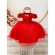 Vestido Infantil Vermelho C/ Renda Luxo Cinto Pérolas Tiara