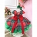 Vestido Infantil Vermelho Xadrez Colorido Natal Festas