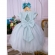 Vestido Infantil Verde Claro Peito Nervura Aplique Borboleta