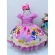 Vestido Infantil Baby Shark Luxo Cinto Pérolas e Strass Festas