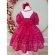 Vestido Infantil Primavera Verão Pink C/ Riscos Coloridos
