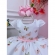 Vestido Infantil Branco Jardim das Borboletas Peito Strass - Branco