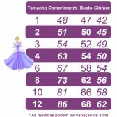 Vestido Infantil Lilás Aplique Flor Princesas