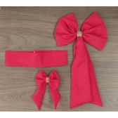 Laços Coloridos do Vestido Baila Nina - Não Acompanha o Vestido! - Marsala