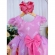 Vestido Infantil Princesa Barbie Rosa Com Aplique de Laço