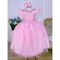 Vestido Infantil Rosa Damas Honra Casamento C/ Renda Pérolas