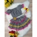 Conjunto Meninas Junino Preto Xadrez Cropped C/ Mini Saia