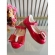 Sapatinho Vermelho Verniz Aplique de Lacinho Strass Glitter