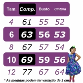 Vestido Infantil Barbie Azul Marinho Neon C/ Broche de Laço