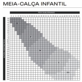 Meia Calça Infantil Várias Cores de Algodão Fio 80 - Branco