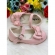 Sapatinho Rosa Verniz Com Lacinho e Florzinha de Strass