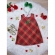 Vestido Infantil Trapézio Vermelho Xadrez Natal Festas - Vermelho