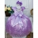 Vestido Infantil Lilás Com Renda Realeza e Cinto de Pérolas