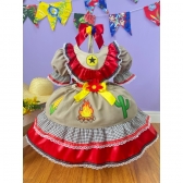 Fantasia Infantil Junino Maria Bonita Colorido Festas