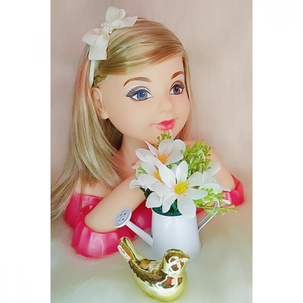 Faixinha de Cabelo Bebê Com Pérolas Fofura Várias Cores - Off White