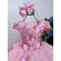 Vestido Infantil Rosa C/ Renda e Aplique Borboletas Damas