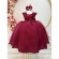 Vestido Infantil Marsala Saia Com Tule e Busto Bordado