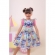 Vestido Infantil Azul Lilo e Stitch Luxo Festas