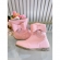 Botinha Infantil Rosa Fosco Com Lacinho Strass e Zíper