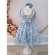 Vestido Infantil Primavera Verão Branco C/ Azul Bebê