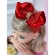Tiara Infantil Cores de Natal Festas Com Strass e Glitter - Nude