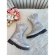 Bota infantil Boiadeira Texana Prata Com Zíper Luxo