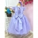 Vestido Infantil Damas Honra Casamento Lilás C/ Renda Pérola