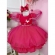 Vestido Infantil Pink Aplique de Borboletas C/ Glitter