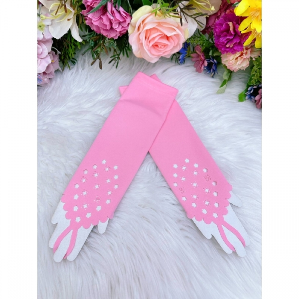 Luva Infantil Rosa Luxo Tamanho Único