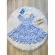 Vestido Infantil Primavera Verão Branco C/ Azul Bebê