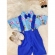 Conjunto Meninos Circo Azul Com Short Susp.e Camisa