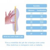 Sandália Frisada Marinho Com Velcro Príncipes
