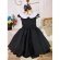 Vestido Infantil Preto e Branco Luxo