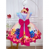 Vestido Infantil BoloFofos no Jardim Peito Strass