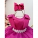 Vestido Infantil Pink C/ Pérolas e Saia Tule Glitter - Pink