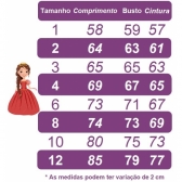 Vestido Infantil Goiaba C/ Busto Nervura e Pérolas Festas - Goiaba