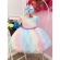Vestido Infantil Chuva de Amor Bênçãos Com Cinto de Pérolas