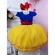 Vestido Infantil Princesa Branca de Neve Saia C/ Glitter