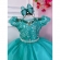 Vestido Infantil Casamento Dama Honra Verde C/ Renda Realeza