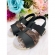 Sandália Frisada Preto e Café Com Velcro Príncipes
