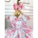 Vestido Infantil Branco Florido de Rosas C/ Cinto de Pérolas