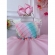 Vestido Infantil Chuva de Amor Arco Irís Peito Nervura