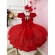 Vestido Infantil Vermelho C/ Aplique de Borboletas Glitter