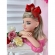 Tiara Infantil Cores de Natal Festas Com Strass e Glitter - Nude