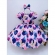 Vestido Infantil Rosa Borboletas Coloridas Laço e Pérolas