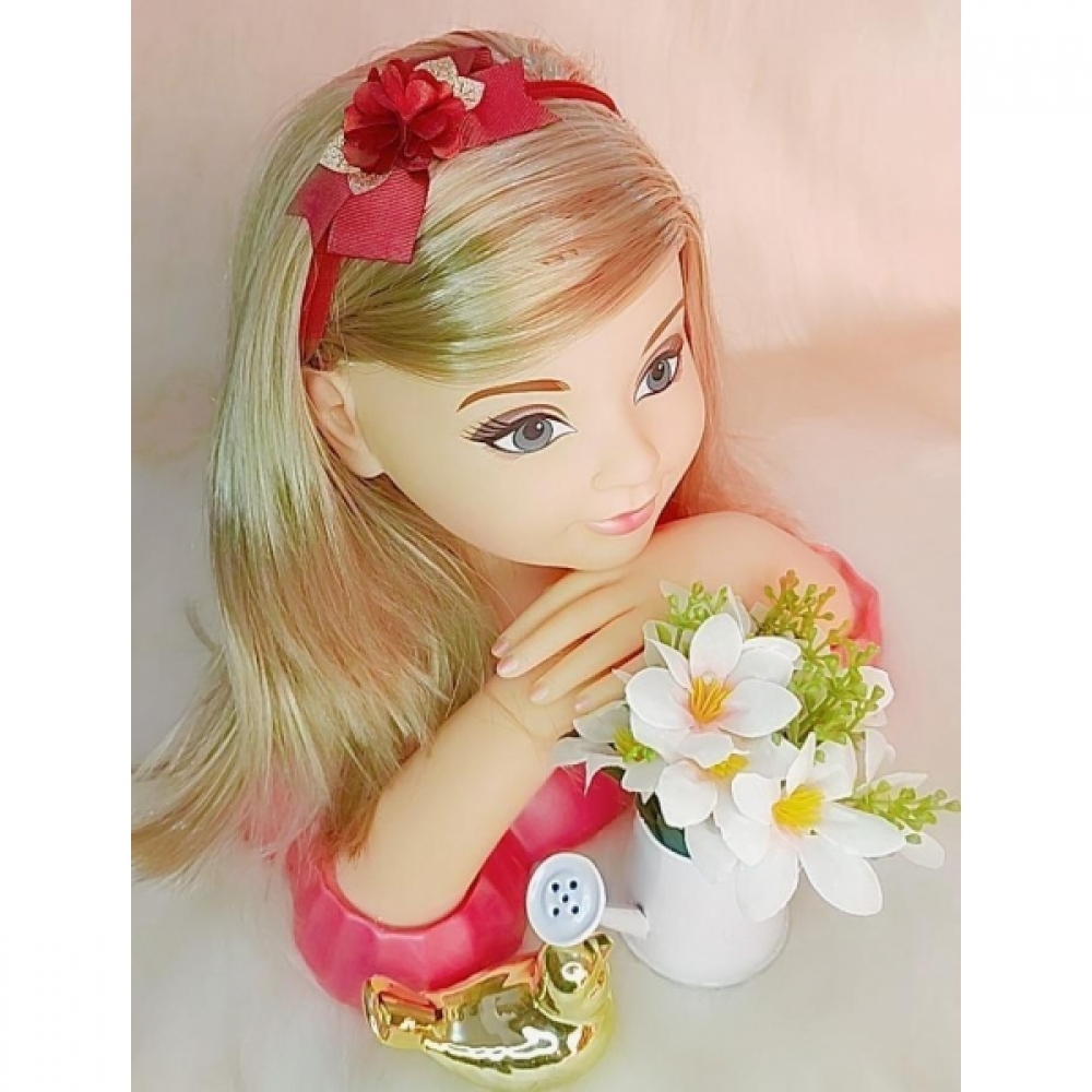 Faixinha de Cabelo Bebê Aplique de Flor Dourada Várias Cores - Marsala