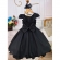 Vestido Infantil Preto e Branco Luxo
