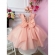 Vestido Infantil Salmão Bordado C/ Borboletas e Pérolas